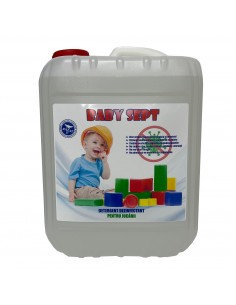 Baby Sept Detergent dezinfectant pentru jucarii canistra 5 litri Baby Sept Detergent dezinfectant pentru jucarii canistra 5 litri