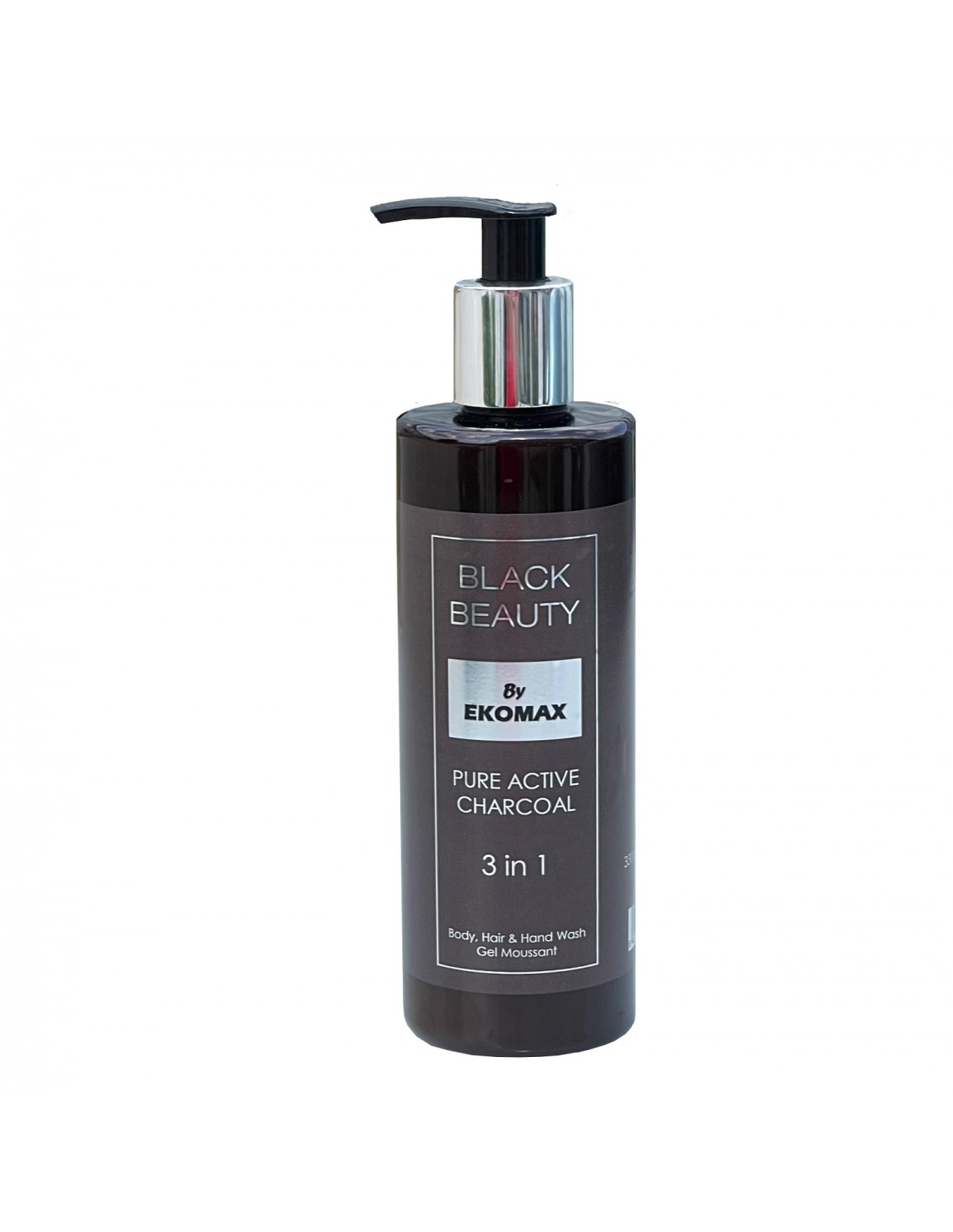 Black Beauty 3 in 1 gel mixt cu carbune activ flacon 330 ml Black Beauty 3 in 1 gel mixt cu carbune activ flacon 330 ml