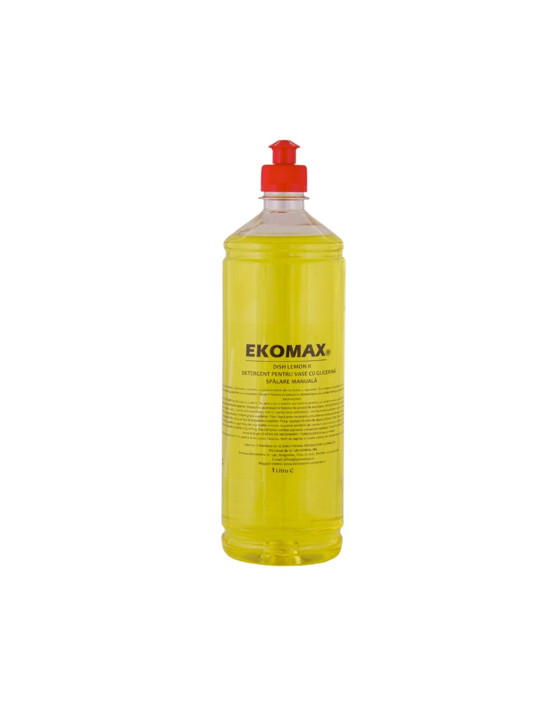 Dish Lemon detergent vase manual flacon 1 litru Dish Lemon detergent vase manual flacon 1 litru