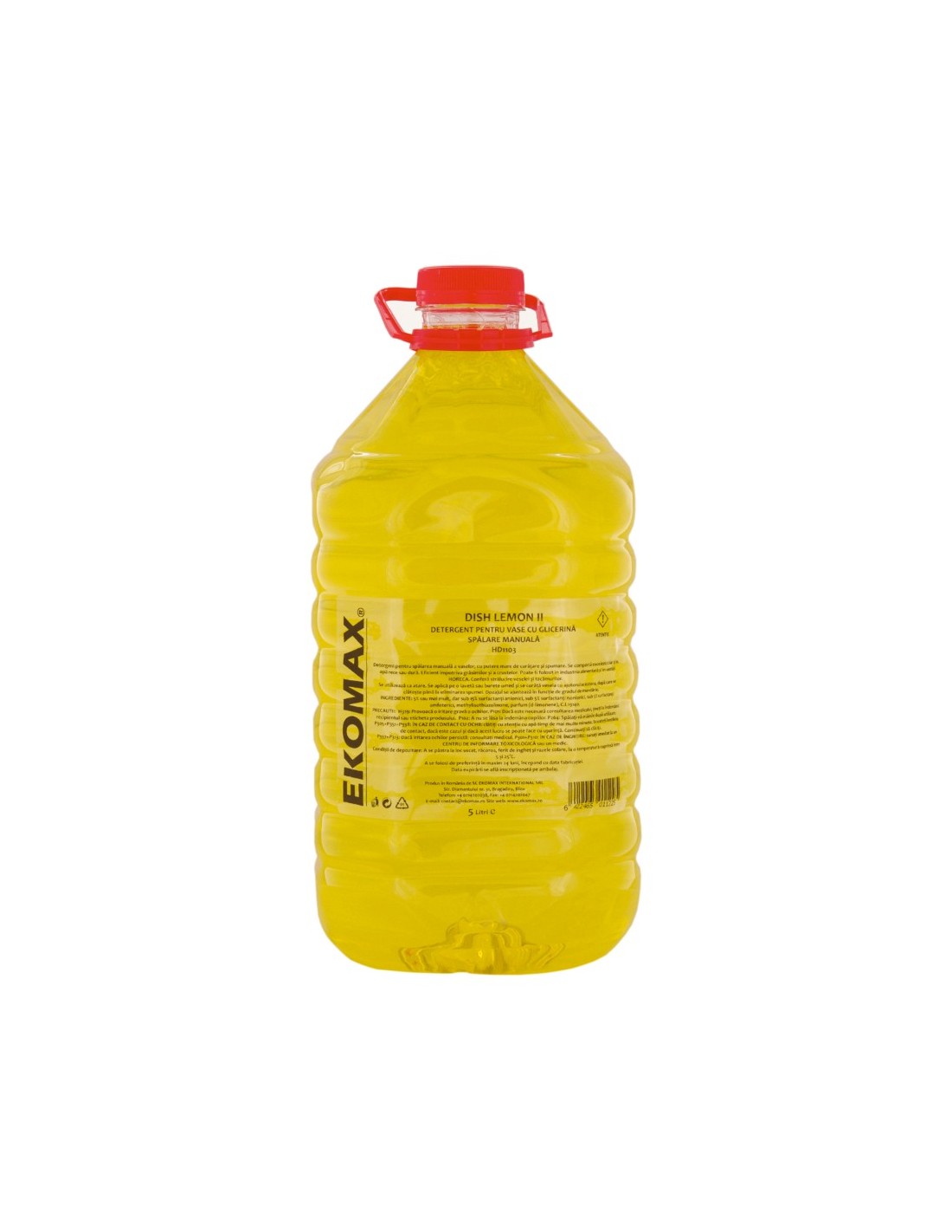 Dish Lemon detergent vase manual PET 5 litri Dish Lemon detergent vase manual PET 5 litri