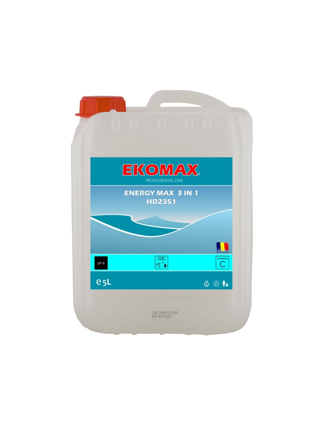 Energy Max 3 in 1 gel mixt piele sensibila canistra 5 litri Energy Max 3 in 1 gel mixt piele sensibila canistra 5 litri