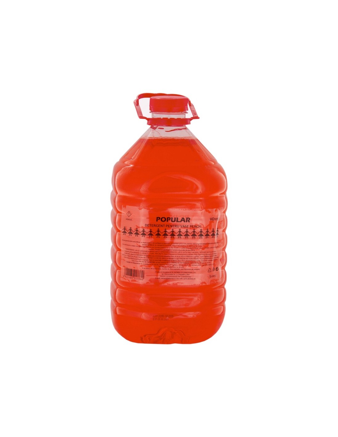 Popular Peach Dish detergent vase manual PET 5 litri Popular Peach Dish detergent vase manual PET 5 litri