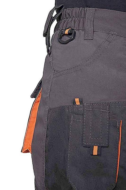 Pantaloni în talie CLASSIC Gri/Portocaliu Pantaloni în talie CLASSIC Gri/Portocaliu
