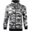 Camo Zipper hanorac pentru bărbaţi