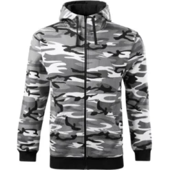 Camo Zipper hanorac pentru bărbaţi