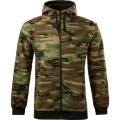 Camo Zipper hanorac pentru bărbaţi