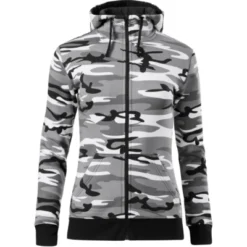 Camo Zipper hanorac pentru damă