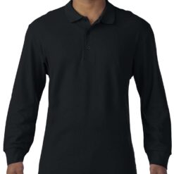 POLOSHIRT TRICOU POLO MANECI LUNGI DOUBLE PIQUE PREMIUM COTTON