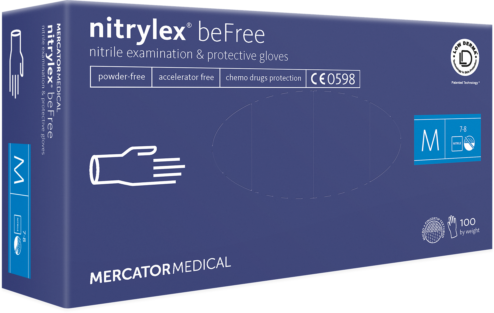 NITRYLEX BEFREE 100 buc S-M-L-XL -premium-nitril nepudrate NITRYLEX BEFREE 100 buc S-M-L-XL -premium-nitril nepudrate