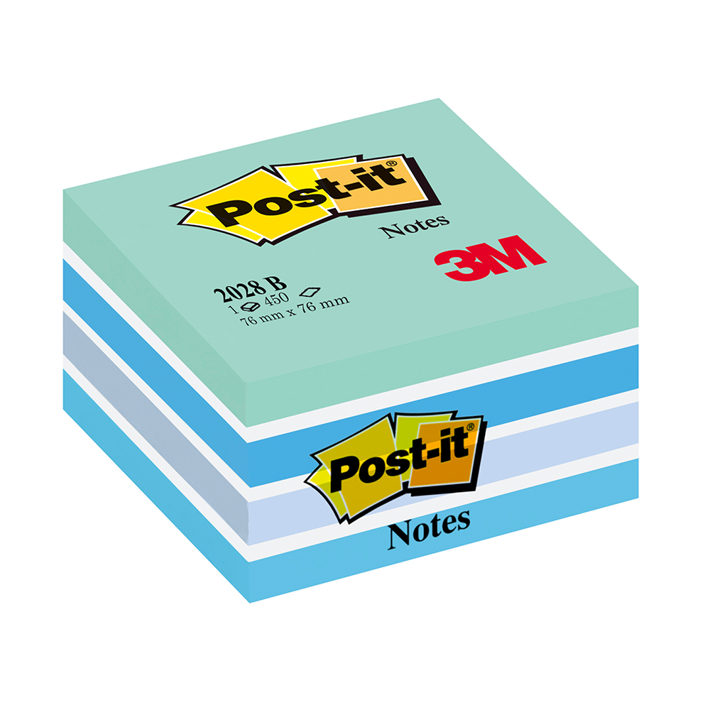 Notite adezive, Post-it, Aquarelle, albastru pastel, 76 x 76 mm, 450 file Notite adezive, Post-it, Aquarelle, albastru pastel, 76 x 76 mm, 450 file