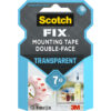 Banda dublu adeziva transparenta pentru montare Scotch, 1.5 m x 19 mm Banda dublu adeziva transparenta pentru montare Scotch, 1.5 m x 19 mm