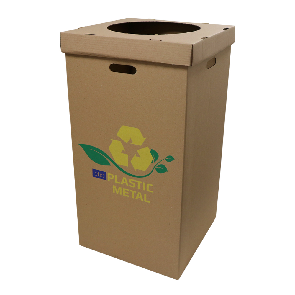 Cos carton RTC, colectare selectiva PLASTIC/METAL, 400 x 400 x 795 mm Cos carton RTC, colectare selectiva PLASTIC/METAL, 400 x 400 x 795 mm