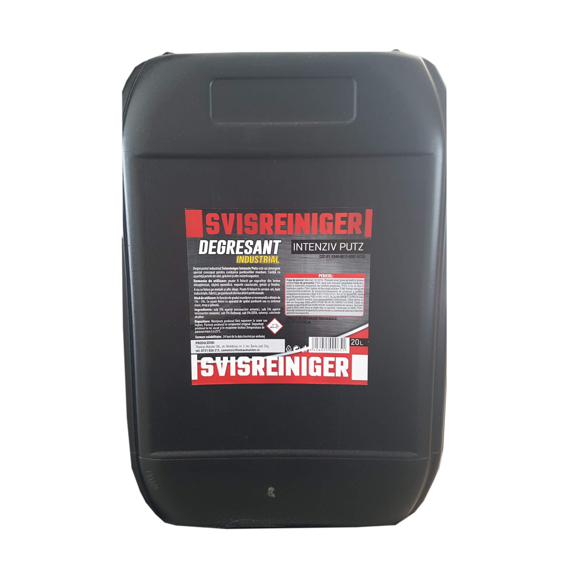 Detergent pentru curatat pardoseli Svisreiniger IntenzivPutz, 20 L Detergent pentru curatat pardoseli Svisreiniger IntenzivPutz, 20 L