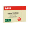 Notite adezive, Apli, 50 x 75 mm, galben, 100 file