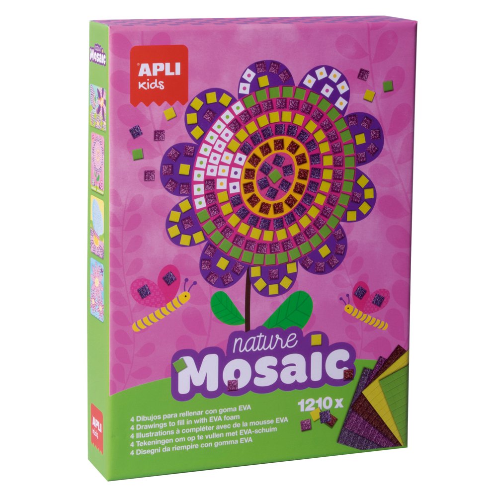 Joc Eva Mozaic, Foam, Apli, tema Primavara, 8 coli Joc Eva Mozaic, Foam, Apli, tema Primavara, 8 coli