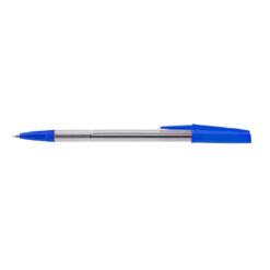 Pix fara mecanism, corp transparent, scriere albastru, 50 bucati/cutie