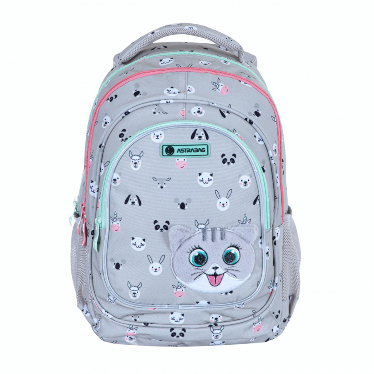 Ghiozdan scolar Astra AB330, 3 compartimente, colectia Cute Kitty Ghiozdan scolar Astra AB330, 3 compartimente, colectia Cute Kitty
