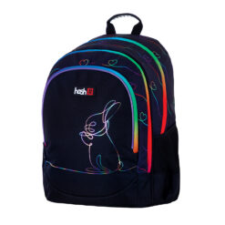 Ghiozdan scolar Astra Hash, 3 compartimente, colectia Rainbow Bunny