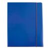 Mapa documente Ecomax, inchidere cu elastic, carton plastifiat, albastru
