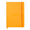 Notebook A5 Rhodiarama, 80 file, ivory, dictando, portocaliu