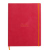 Notebook  A4+ Rhodiarama, 80 file, ivory dictando, roze