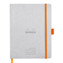 Meeting Book A5+ Rhodiarama, 80 file, argintiu
