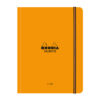 Caiet cu elastic A5+ Rhodia Unlimited, 60 file, dictando, portocaliu