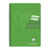 Caiet cu spira A4 EuropaGlossy Clairefontaine, 90 file, dictando verde