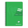 Caiet cu spira A5 EuropaGlossy Clairefontaine, 90 file detas dictando verde