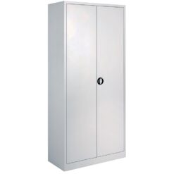 Dulap metalic Ceha, gri, 92x42x195 cm, 2 usi batante si 4 polite