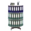 Extensie coloana rotativa pentru bibliorafturi, PFL, gri, 80x36 cm
