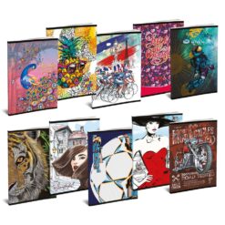 Caiet Lux, A5, 52 de file, dictando, diverse modele