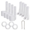 Suport plastic alb, pentru dezinfectant 450 ml, cu sistem antifurt, 4 bucati/set