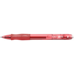 Roller cu gel BIC, Gelocity Clic, 0.7 mm, scriere rosie