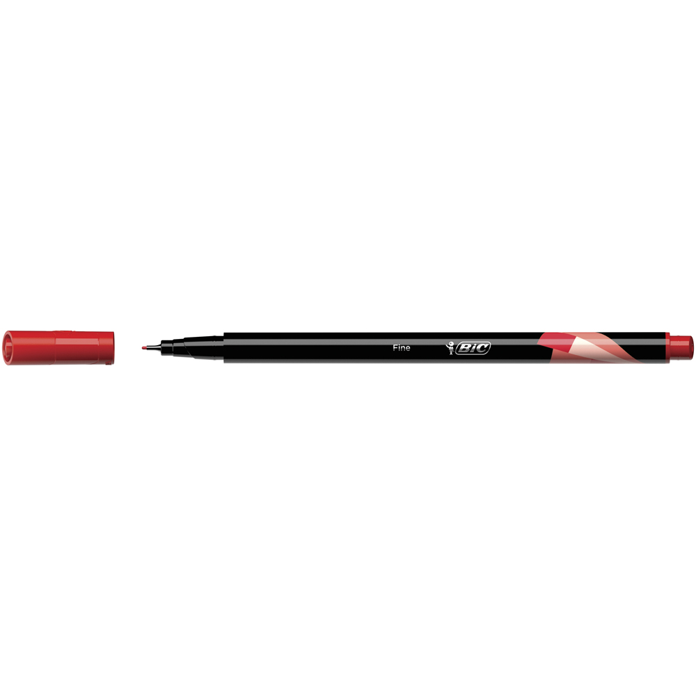 Fineliner BIC, Intensity fine, 0.4 mm, scriere rosie Fineliner BIC, Intensity fine, 0.4 mm, scriere rosie