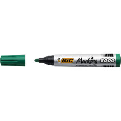 Marker permanent BIC 2000, varf rotund 1.7 mm, verde