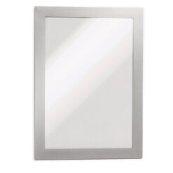Display magnetic Durable Duraframe, A5, argintiu, 2 bucati/set