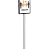 Stand de podea Durable, Basic, A3, pentru informatii, gri antracit Stand de podea Durable, Basic, A3, pentru informatii, gri antracit