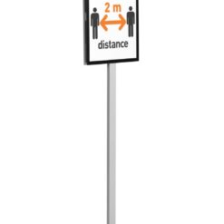 Stand de podea Durable, Basic, A3, pentru informatii, gri antracit