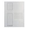 Dosar simplu, carton, alb, 10 bucati/set
