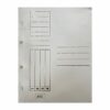 Dosar alb cu gauri 1/1, RTC, A4, carton, 10 bucati/set