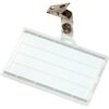 Ecuson orizontal Donau cu clip, 85 x 50 mm, 50 bucati/cutie Ecuson orizontal Donau cu clip, 85 x 50 mm, 50 bucati/cutie