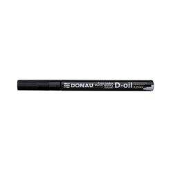 Marker permanent cu vopsea Donau, varf rotund, 2.2 mm, negru