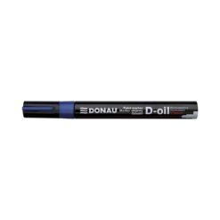 Marker permanent cu vopsea Donau, varf rotund, 2.8 mm, albastru