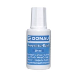 Fluid corector Donau, 20 ml, pe baza de solvent, aplicator cu pensula