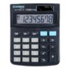 Calculator de birou Donau Tech, 130 x 104 x 19 mm, 8 digiti, negru Calculator de birou Donau Tech, 130 x 104 x 19 mm, 8 digiti, negru