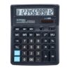 Calculator de birou Donau Tech, 190 x 143 x 40 mm, 12 digiti, negru