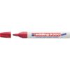 Marker permanent Edding 8300 Industrial, corp metalic, varf rotund, 1.5-3 mm, rosu