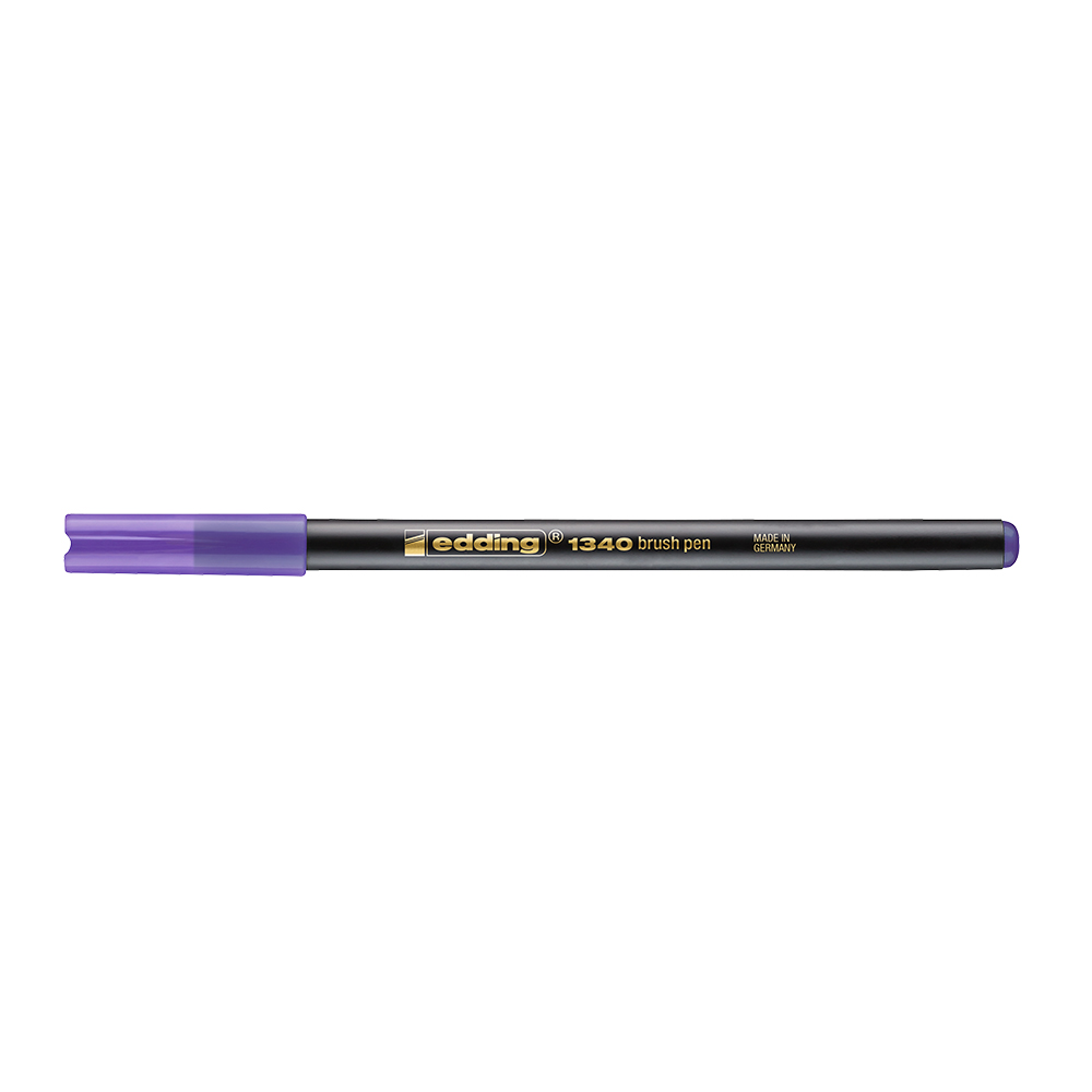 Marker Edding 1340, varf tip pensula, violet Marker Edding 1340, varf tip pensula, violet