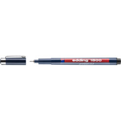 Liner Edding 1800, desen tehnic, varf 0.3 mm, negru